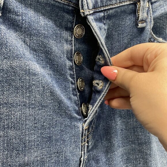 NEW HUDSON Rosie High-Rise Wide Leg Ankle Jeans • Size 28 • Blue - Picture 2 of 7